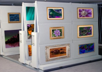 0155 - High Density Mobile Art, Museum Storage System