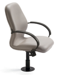 0197 - Government Commercial Furniture, Jury Chair, Fixed Base, Rotating, Return to Original Position