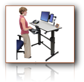 0110 - Sit / Stand Workstations, Sit Stand Desks, Adjustable Height Desks